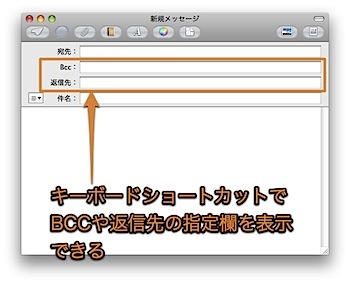 Mac Mailのキーボードショートカットまとめ（73種類）