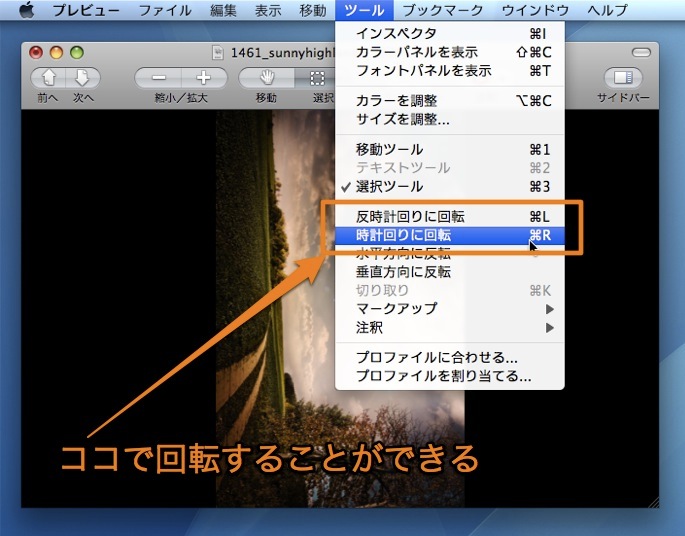 Macのプレビュー Appで写真をトリミング 反転 回転する方法 Inforati