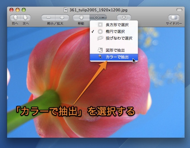 Macのプレビュー Appで写真から似た色の部分のみ選択する方法 Inforati