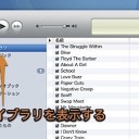 Mac iTunesでライブラリ全体の内容を表示する「ライブラリ」を表示する裏技